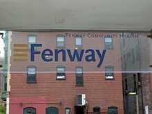 Sign at Fenway Health