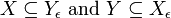 X\subseteq Y_{\epsilon }\ {\mbox{and}}\ Y\subseteq X_{\epsilon }