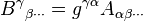 B^{{\gamma }}{}_{{\beta \cdots }}=g^{{\gamma \alpha }}A_{{\alpha \beta \cdots }}