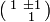 \left({\begin{smallmatrix}1&\pm 1\\&1\end{smallmatrix}}\right)