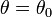 \theta =\theta _{0}