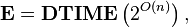 {\mathbf  {E}}={\mathbf  {DTIME}}\left(2^{{O(n)}}\right),