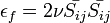 \epsilon _{{f}}=2\nu {\bar  {S_{{ij}}}}{\bar  {S_{{ij}}}}