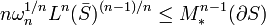 n\omega _{n}^{{1/n}}L^{n}({\bar  {S}})^{{(n-1)/n}}\leq M_{*}^{{n-1}}(\partial S)