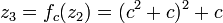 z_{3}=f_{c}(z_{2})=(c^{2}+c)^{2}+c\,