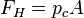 F_{H}=p_{c}A