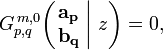 
G_{p,q}^{\,m,0} \!\left( \left. \begin{matrix} \mathbf{a_p} \\ \mathbf{b_q} \end{matrix} \; \right| \, z \right) = 0,
