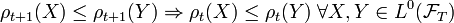 \rho _{{t+1}}(X)\leq \rho _{{t+1}}(Y)\Rightarrow \rho _{t}(X)\leq \rho _{t}(Y)\;\forall X,Y\in L^{{0}}({\mathcal  {F}}_{T})