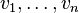 v_{1},\dots ,v_{n}