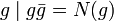 g\mid g{\bar  {g}}=N(g)