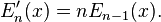 E_{n}'(x)=nE_{{n-1}}(x).\,