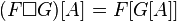 (F\Box G)[A]=F[G[A]]