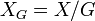 X_{G}=X/G