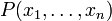 P(x_{1},\ldots ,x_{n})