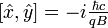 [{\hat  {x}},{\hat  {y}}]=-i{\tfrac  {\hbar c}{qB}}