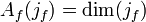 A_{f}(j_{f})=\dim(j_{f})