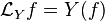 {\mathcal  {L}}_{Y}f=Y(f)