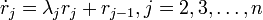 {\dot  {r}}_{{j}}=\lambda _{j}r_{j}+r_{{j-1}},j=2,3,\dots ,n