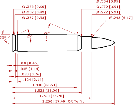 6×45 mm Schematic