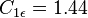 C_{{1\epsilon }}=1.44