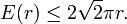 E(r)\leq 2{\sqrt  {2}}\pi r.