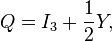 Q=I_{3}+{\frac  {1}{2}}Y,