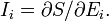 I_{i}=\partial {S}/\partial {E_{i}}.