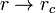 r\rightarrow r_{c}