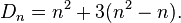 D_{n}=n^{2}+3(n^{2}-n).