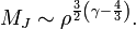 M_{J}\sim \rho ^{{{\frac  {3}{2}}\left(\gamma -{\frac  {4}{3}}\right)}}.