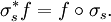 \sigma _{s}^{*}f=f\circ \sigma _{s}.