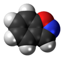 Space-filling molecular model