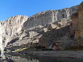 Boquillas Canyon and the Rio Grande in the Sierra del Carmen