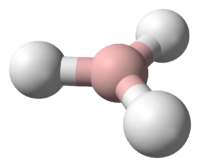 Ball-and-stick model of borane