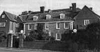 Old photo of main building, c. 1935-1940