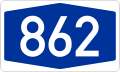 A862 shield}}