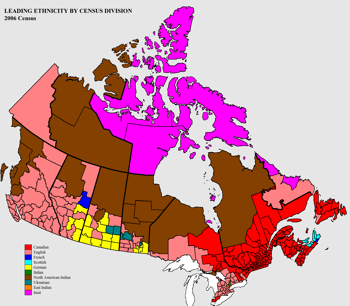 Map of Canada