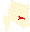 Location of commune in the Bío Bío Region