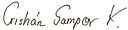 Cristián Samper K's Signature