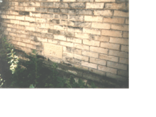 Class of 1870 stone in Racine College's chapel wall.