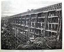 Dale Creek Bridge under construction