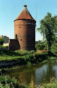 Round structure that survived from the ancient city wall