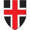 a shield with a red cross on it