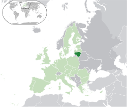 Locator map of Lithuania