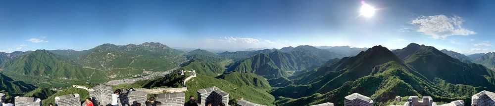 The great wall of china panorama