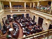 Girl Scouts visit the Senate Chamber in the Utah State Capitol - Feb. 2011.jpg