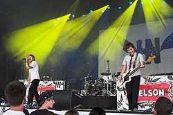 Hawk Nelson performing at Winter Jam of June 2009