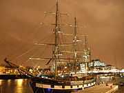 Jeanie Johnston, moored off Custom House Quay, Dublin