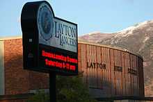 Layton High School's marquee