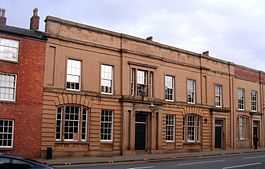 Elegant brown two-storey building